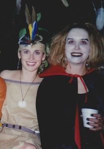 One of Colleen's first Halloween parties. Disney had released "Pocahontas" that year & it inspired my handmade costume.